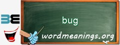 WordMeaning blackboard for bug